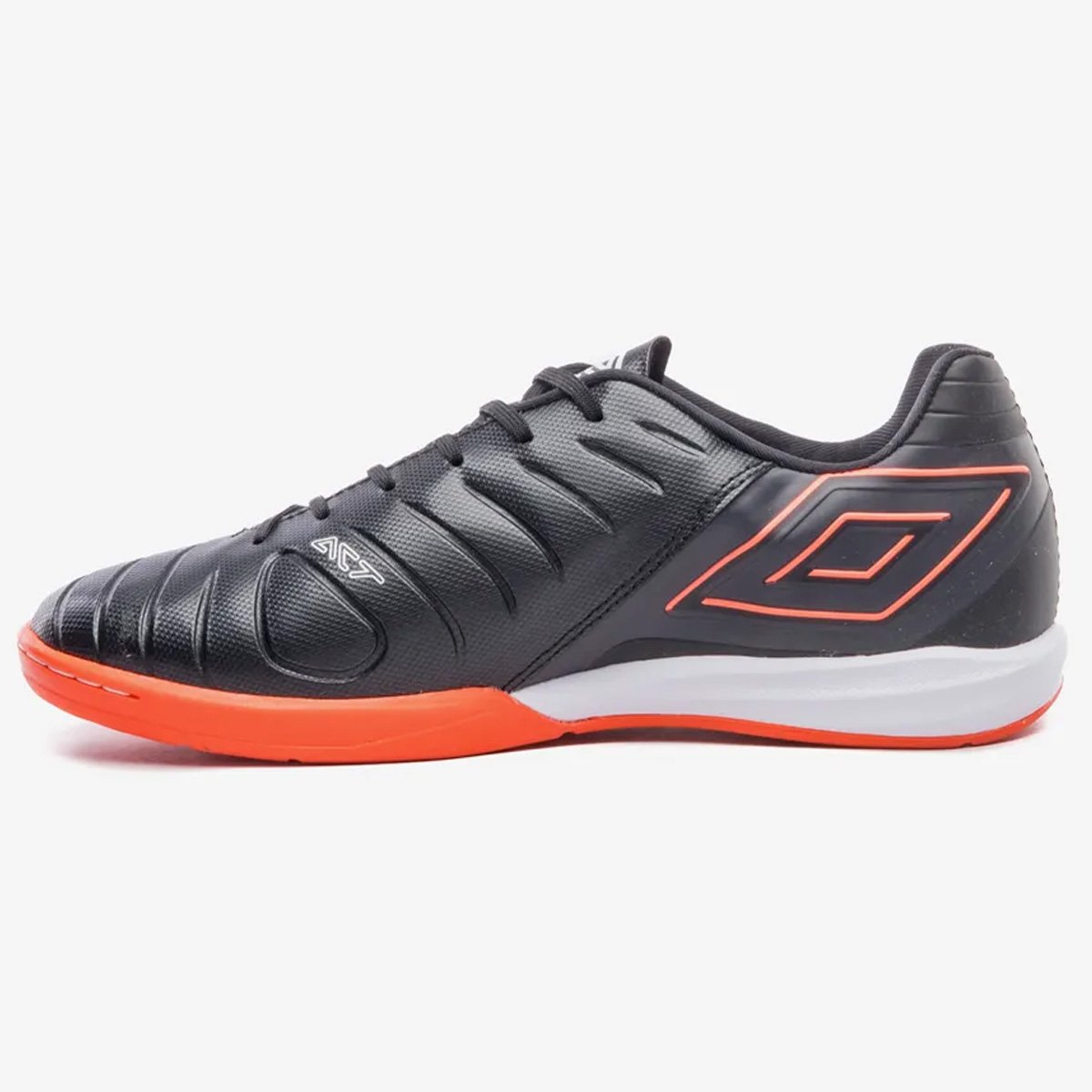 Chuteira Futsal Umbro Fifty VI Unissex Preto Preto/Laranja 2
