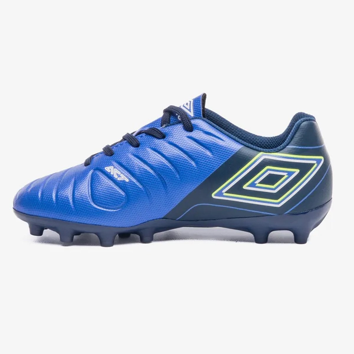 Chuteira Campo Umbro Fifty VI Jr Infantil Royal Preto/Azul 2
