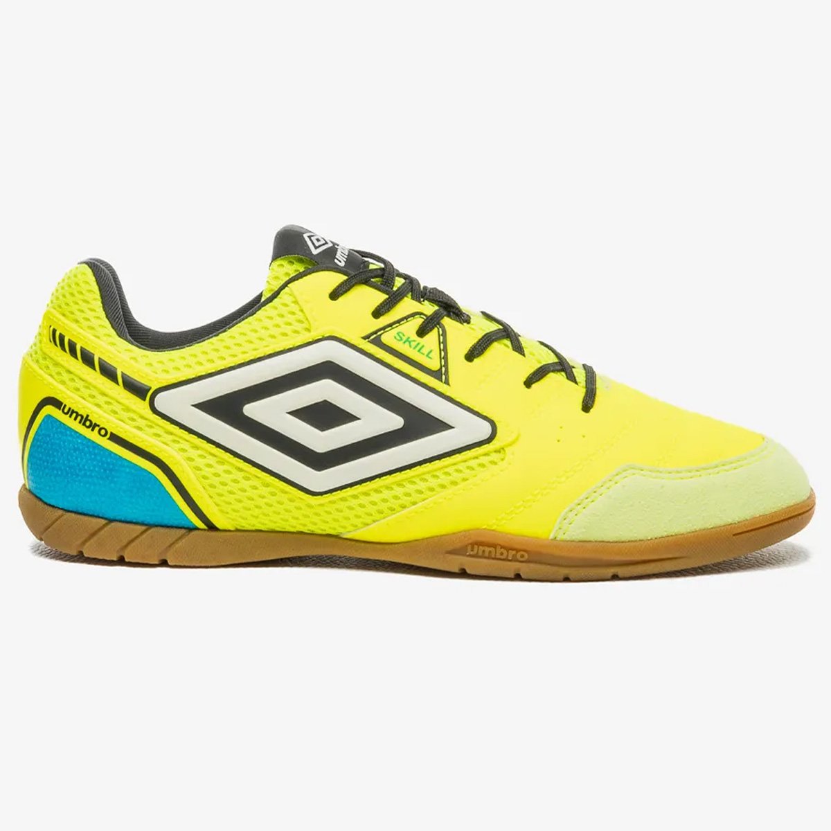 Chuteira Futsal Umbro Skill Unissex Limao Amarelo 1