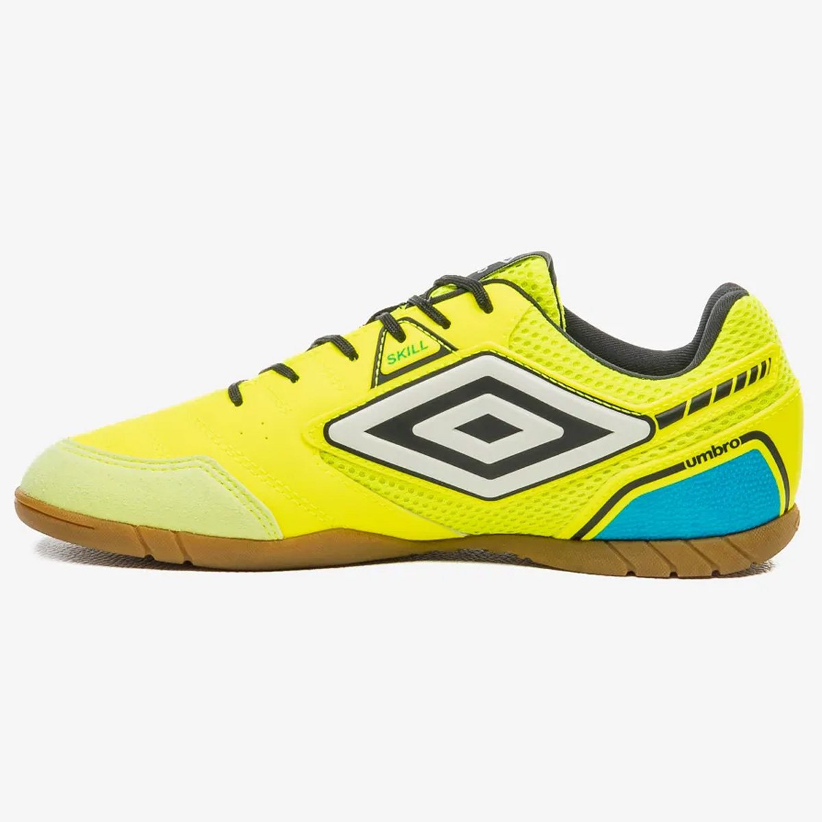 Chuteira Futsal Umbro Skill Unissex Limao Amarelo 2