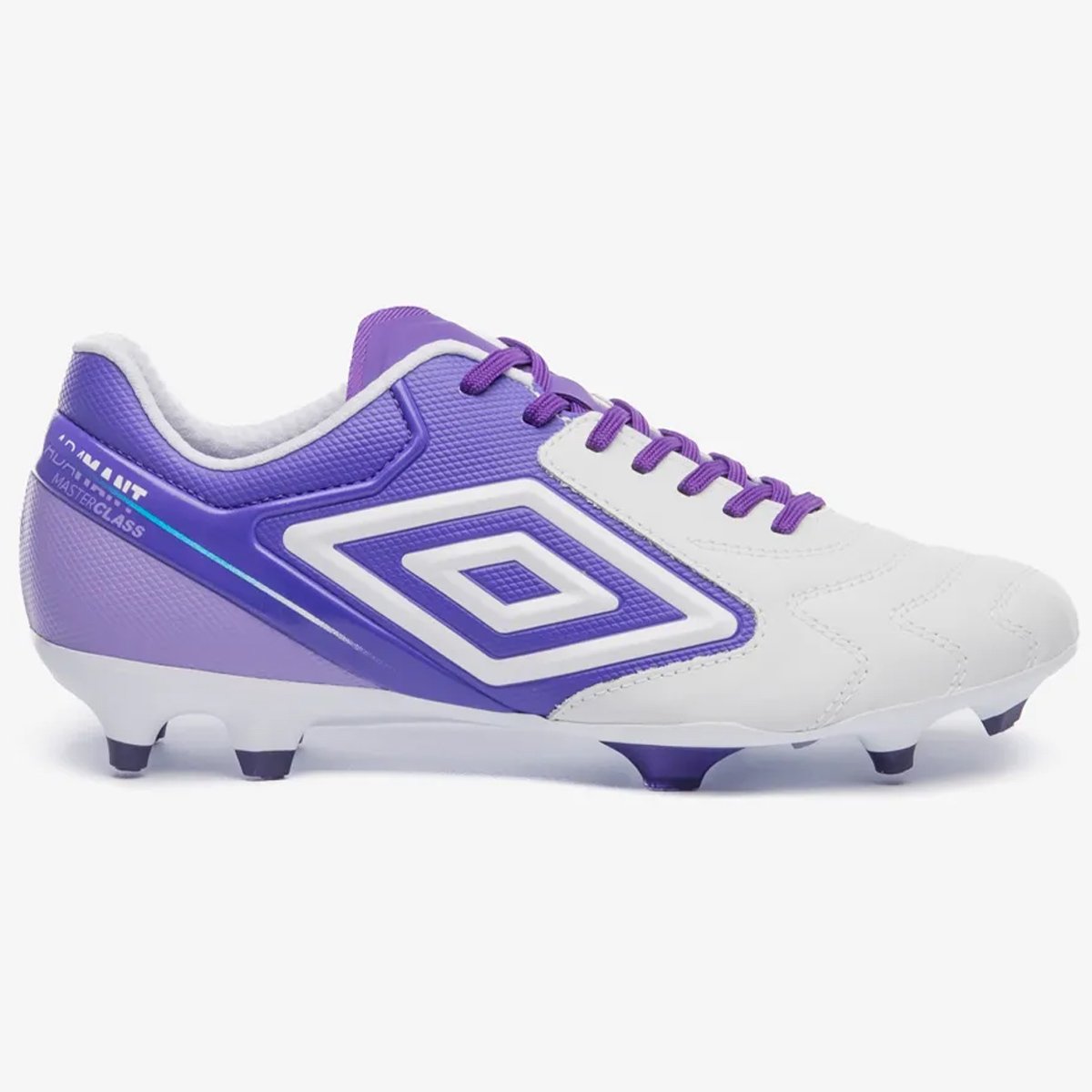 Chuteira Campo Umbro Adamant Master Class Premier Branco Roxo/Branco 1