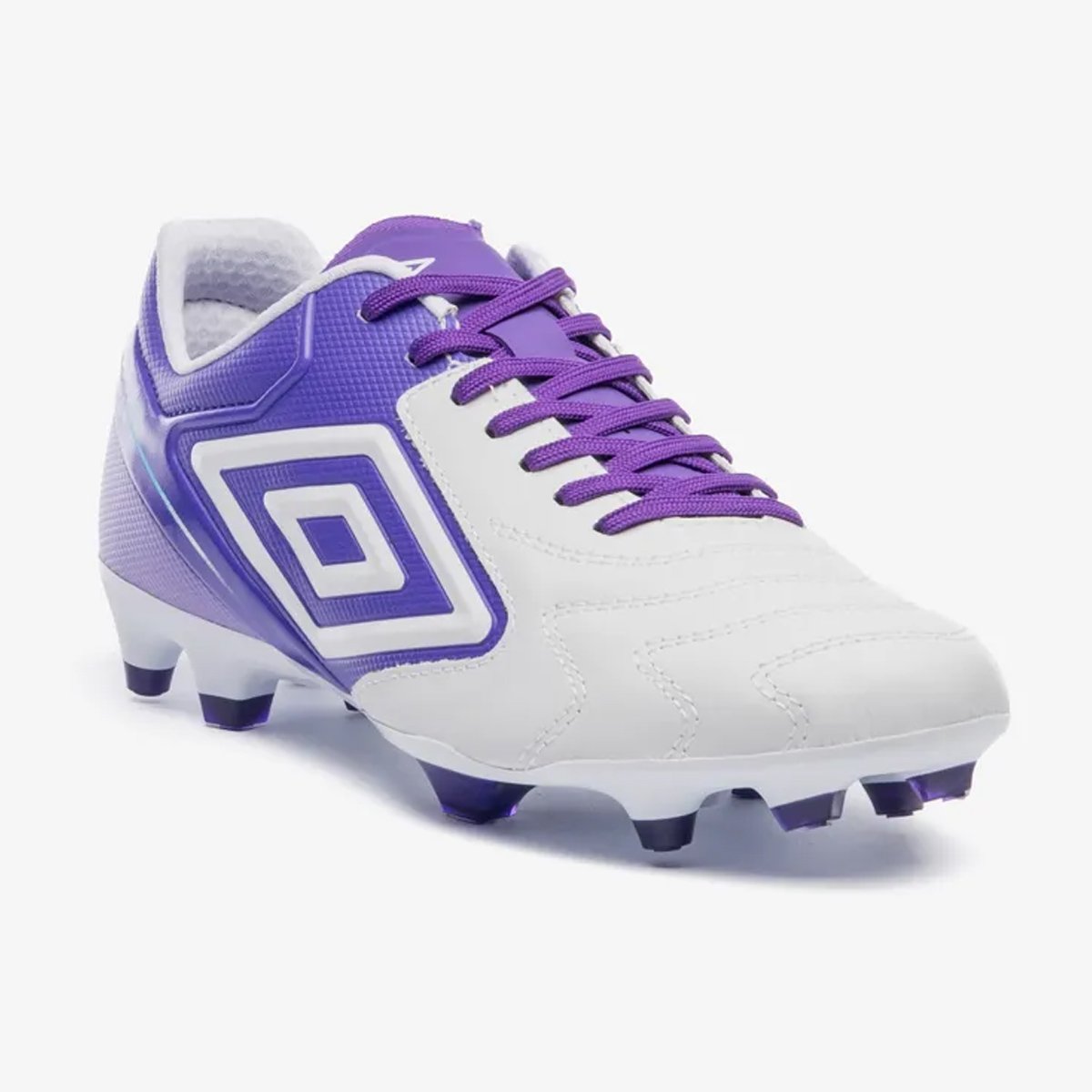 Chuteira Campo Umbro Adamant Master Class Premier Branco Roxo/Branco 2