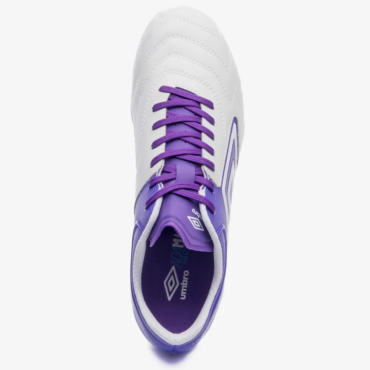 Chuteira Campo Umbro Adamant Master Class Premier Branco Roxo/Branco 4