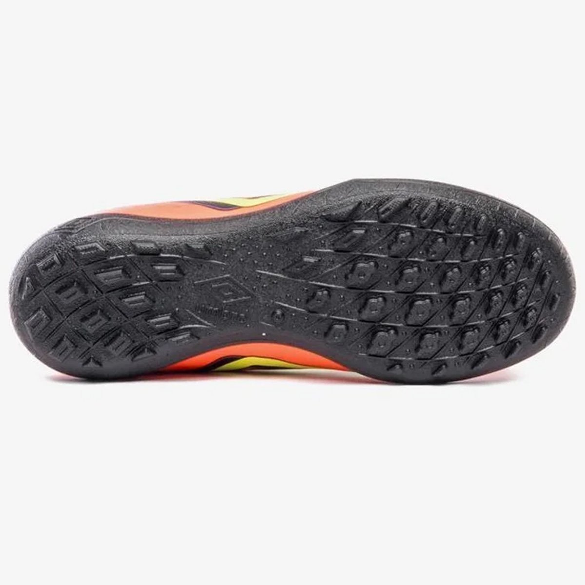 Chuteira Society Umbro Fast II Jr Infantil Coral Laranja 5