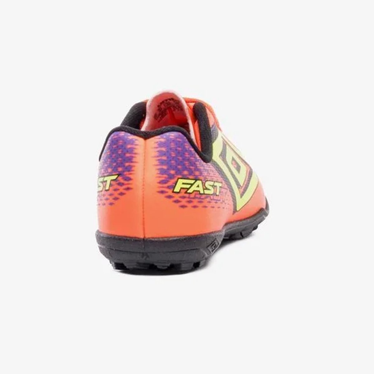 Chuteira Society Umbro Fast II Jr Infantil Coral Laranja 6