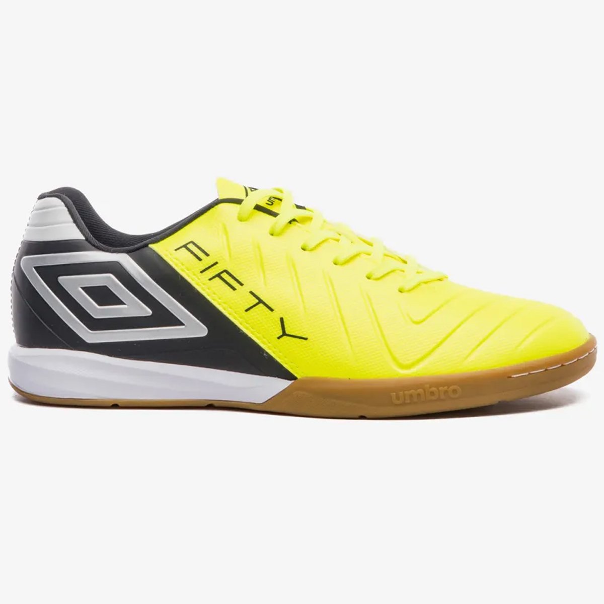 Chuteira Futsal Umbro Fifty VI Masculino Limao Amarelo/Preto 1
