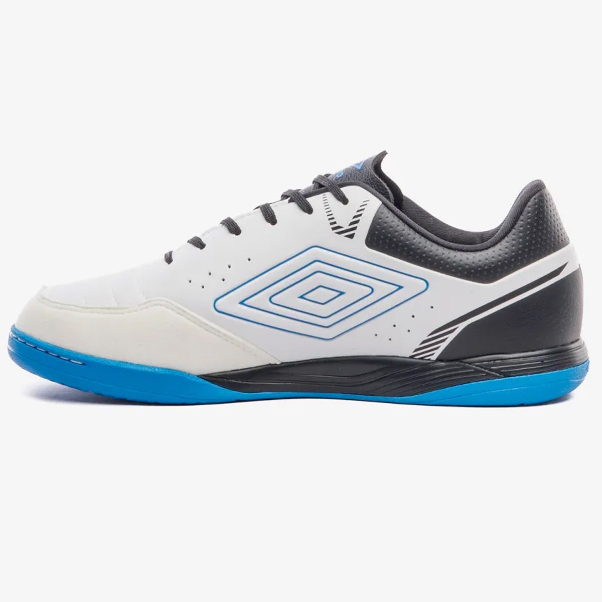 Chuteira Futsal Umbro Neo Comfort Unissex Branco Branco/Preto/Azul 6