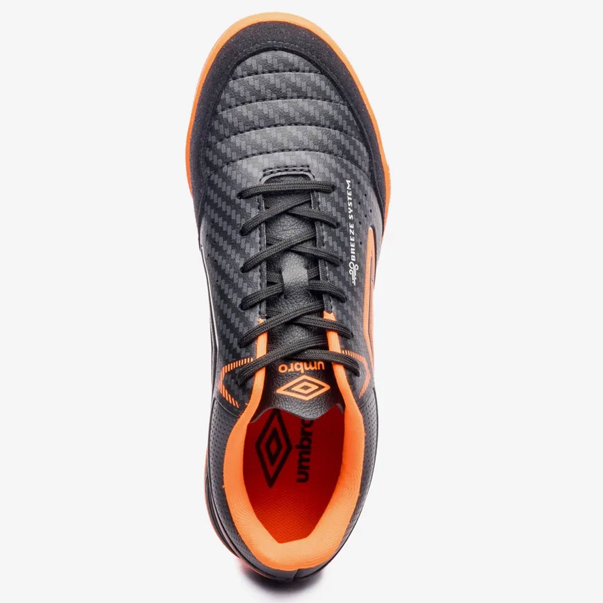 Chuteira Futsal Umbro Neo Comfort Unisssex Preto Laranja Preto/Laranja 4