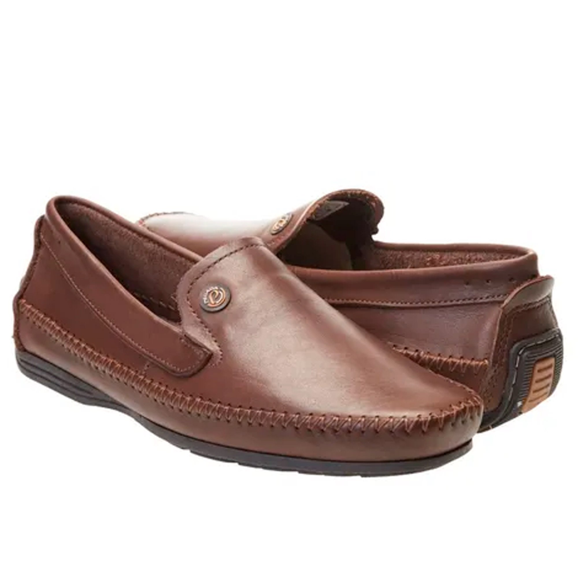 Mocassim Pegada Masculino Marrom Marrom 3