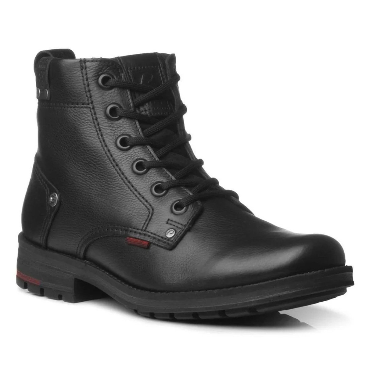 Bota Coturno Pegada Cano Medio Masculina Preto Preto 3