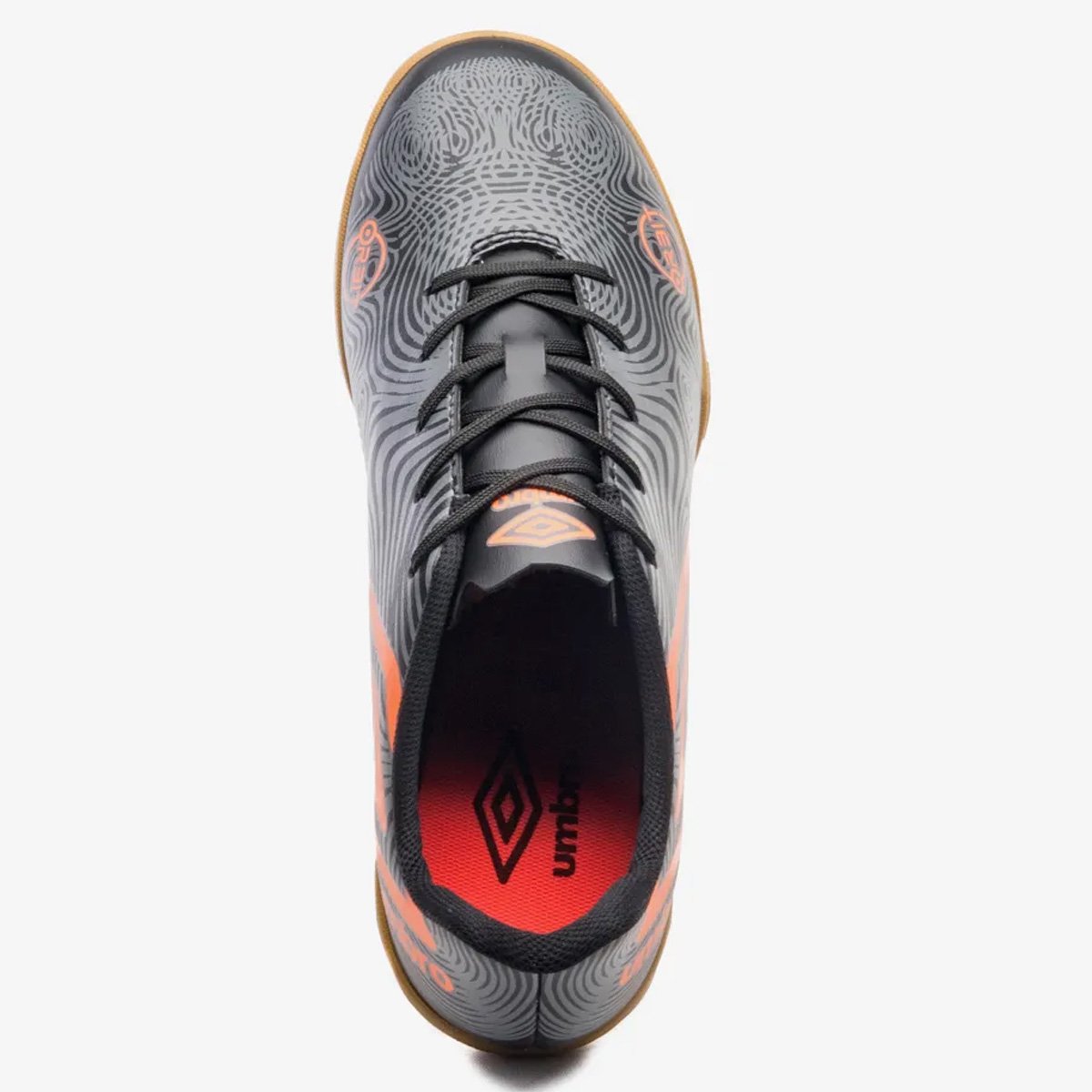 Chuteira Futsal Umbro Orbit Unissex Preto Laranja Preto/Laranja 4
