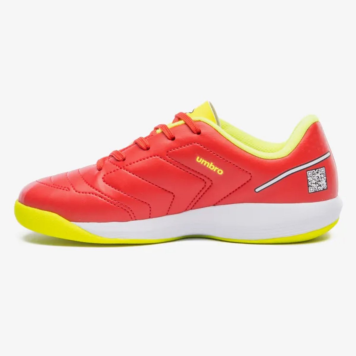 Chuteira Futsal Umbro Br Futsal Jr Infantil Vermelho Vermelho 2