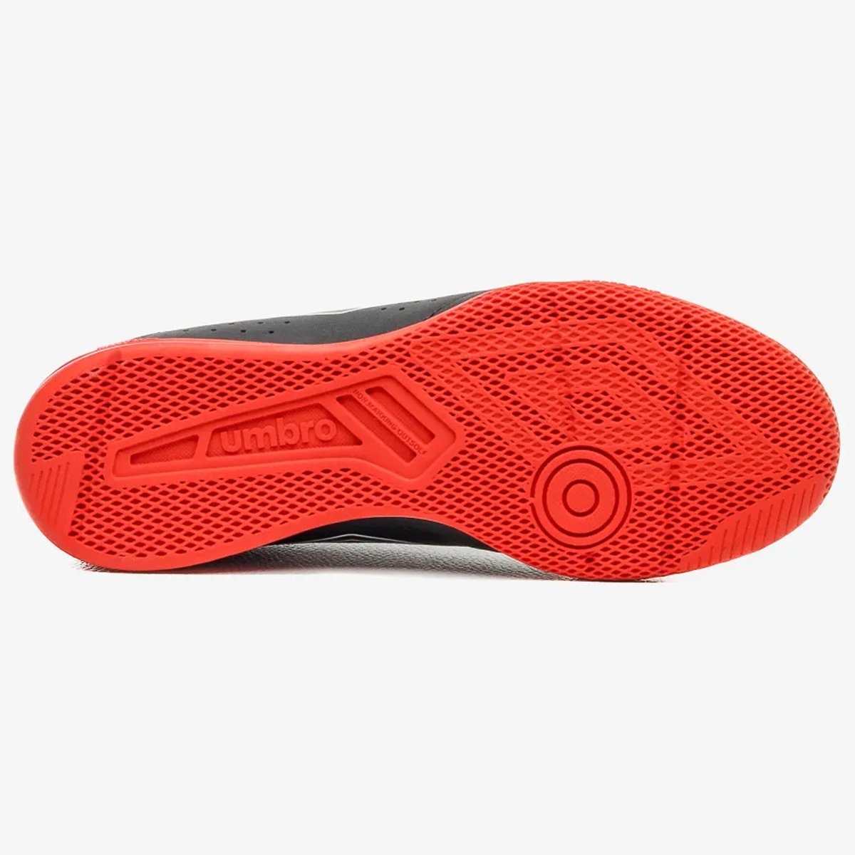 Chuteira Futsal Umbro Neo Striker Unissex Preto Vermeho Preto 5