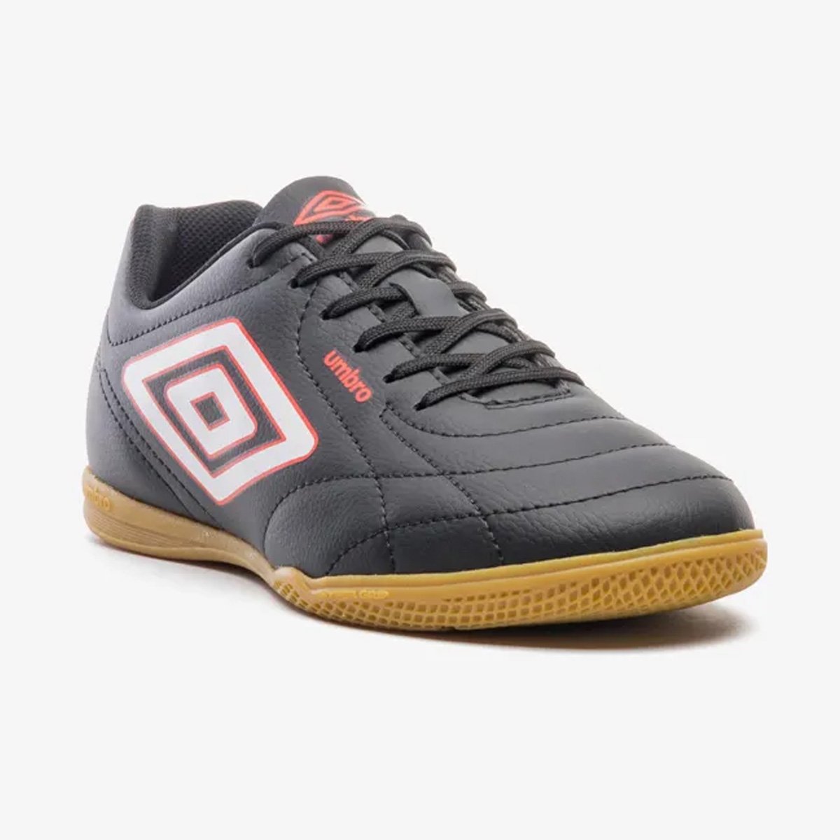 Chuteira Futsal Umbro Class Footballer Unissex Preto Preto/Branco/Vermelho 3