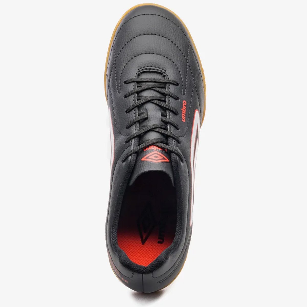 Chuteira Futsal Umbro Class Footballer Unissex Preto Preto/Branco/Vermelho 4
