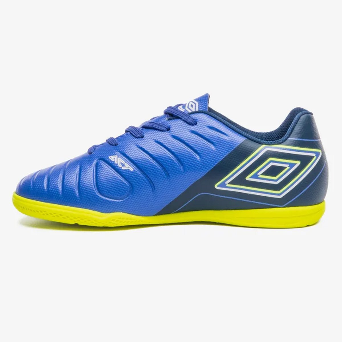 Chuteira Futsal Umbro Fifty VI Jr Infantil Royal Azul/Verde 2