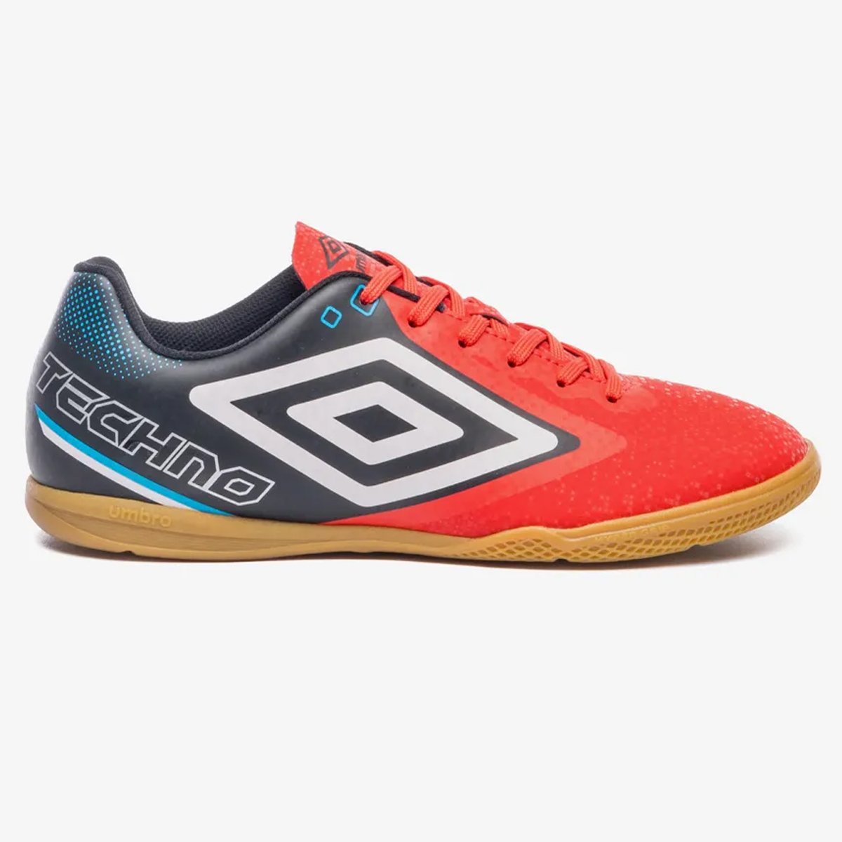 Chuteira Futsal Umbro Techno II Vermelho Vermelho/Preto/Branco 1
