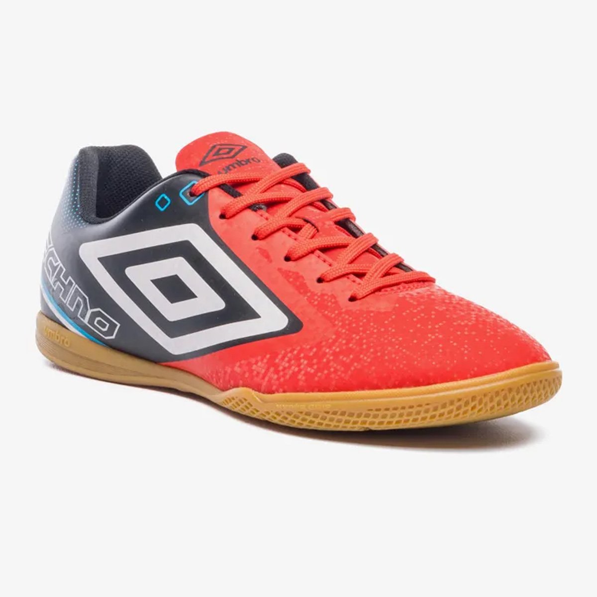 Chuteira Futsal Umbro Techno II Vermelho Vermelho/Preto/Branco 3