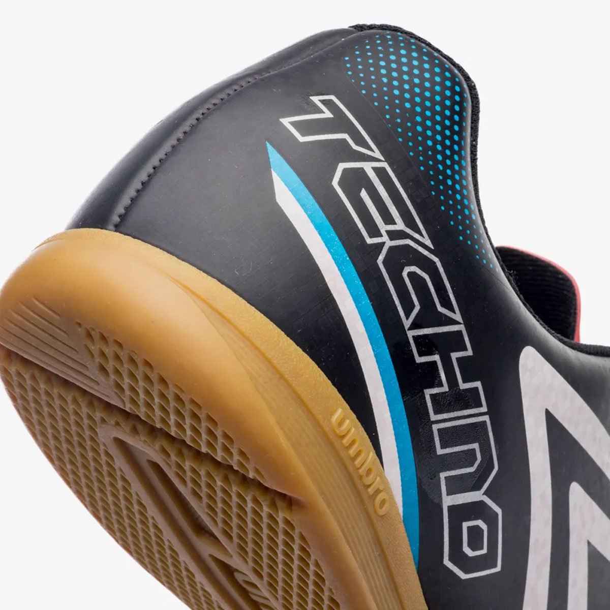 Chuteira Futsal Umbro Techno II Vermelho Vermelho/Preto/Branco 7