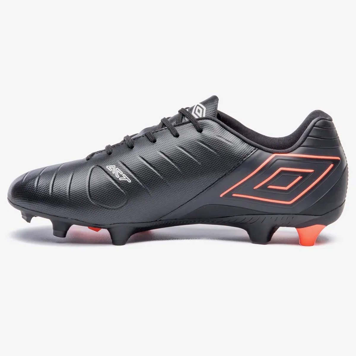 Chuteira Campo Umbro Fifty VI Unissex Preto Preto/Laranja 2