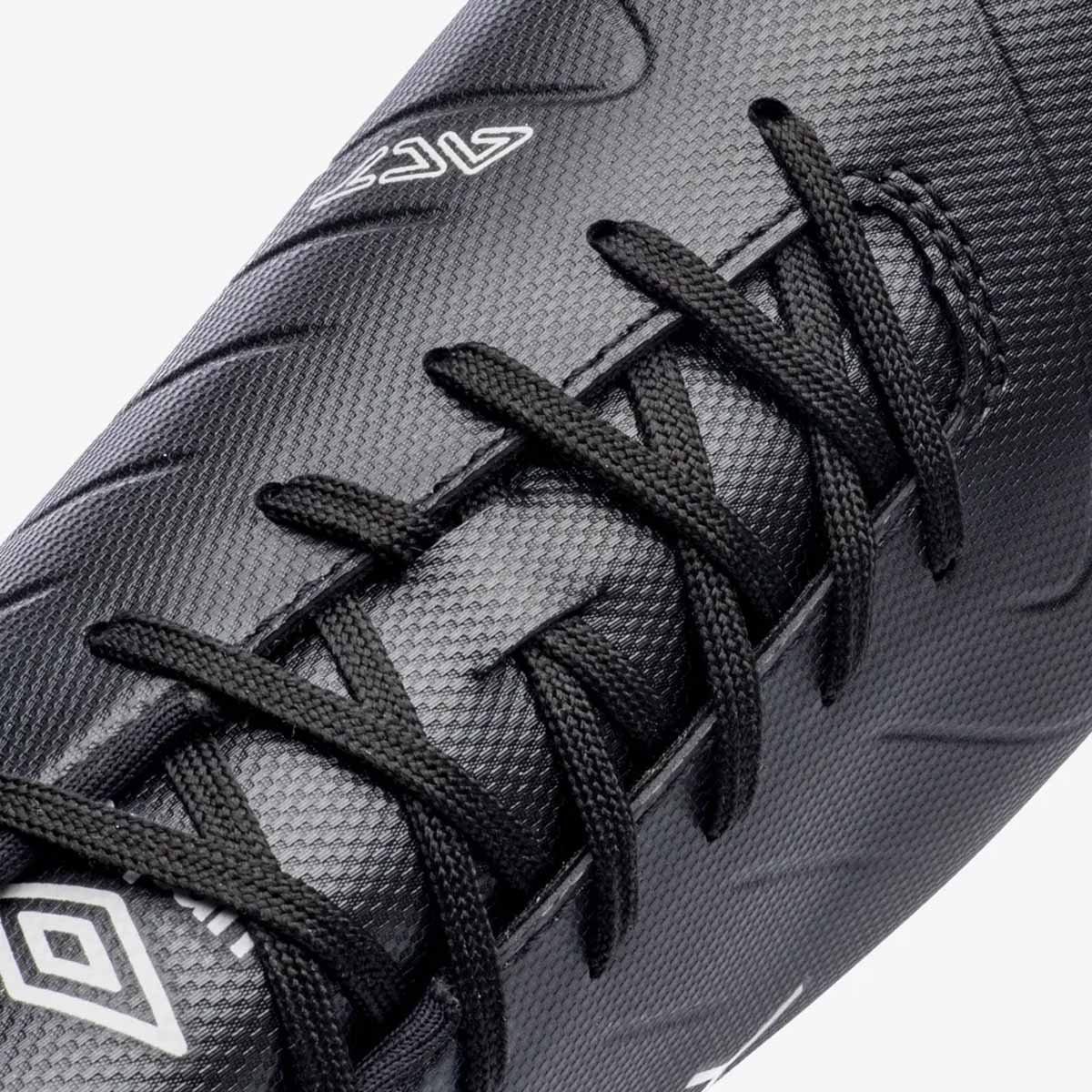 Chuteira Campo Umbro Fifty VI Unissex Preto Preto/Laranja 8