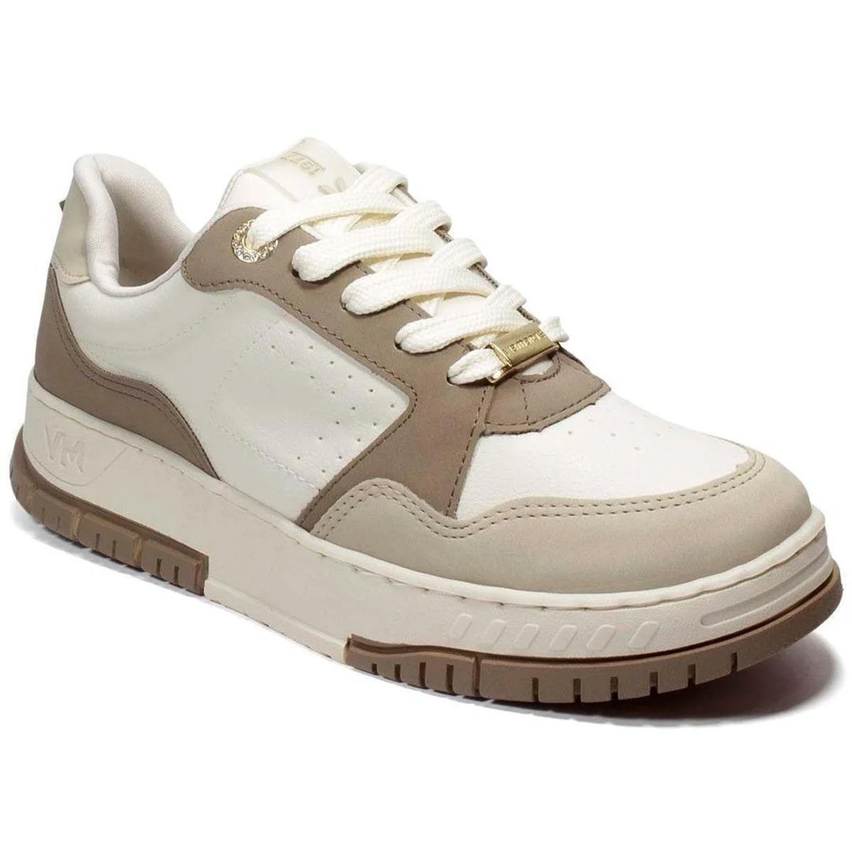 Tenis Via Marte 219-002 Marfim Feminino Bege 2