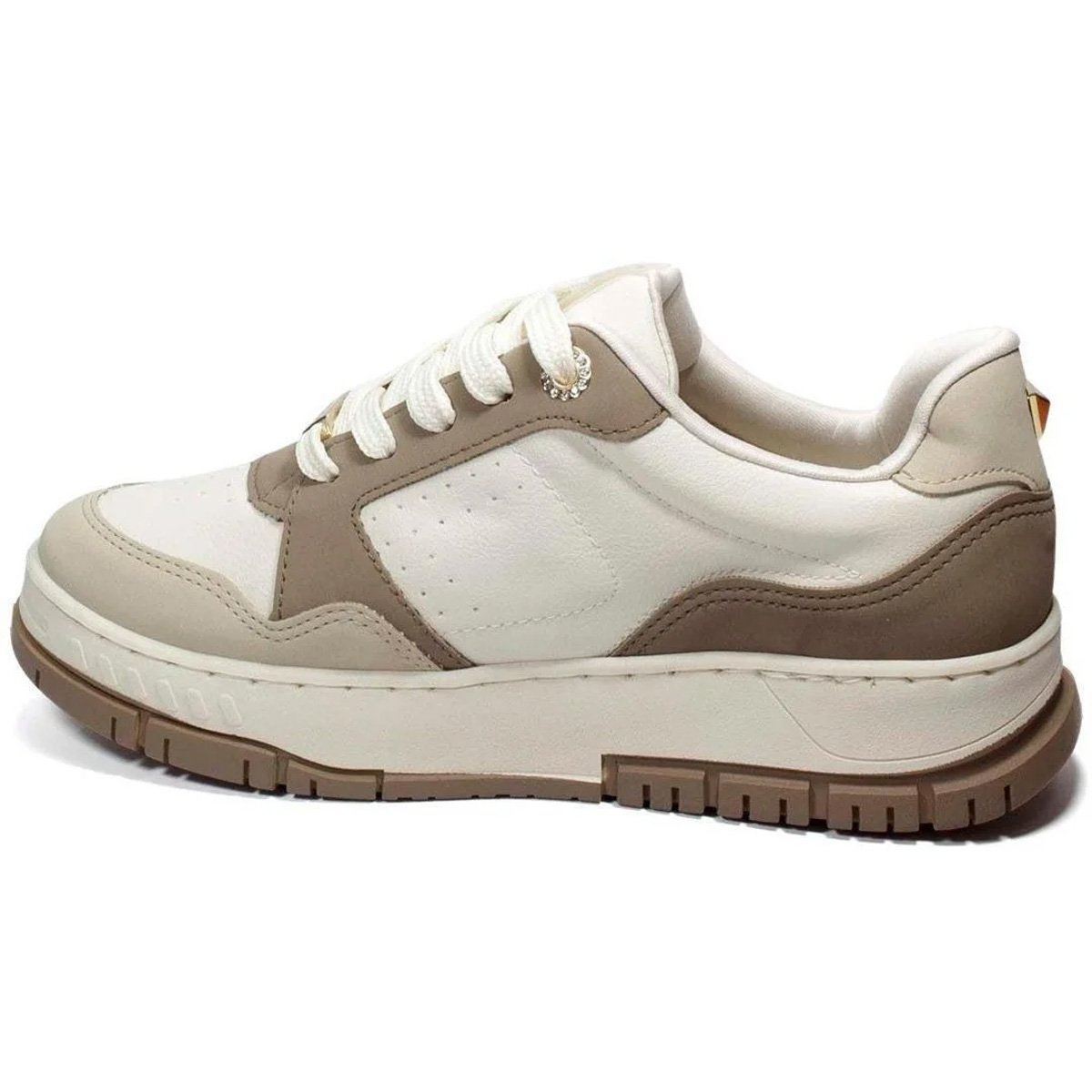 Tenis Via Marte 219-002 Marfim Feminino Bege 3