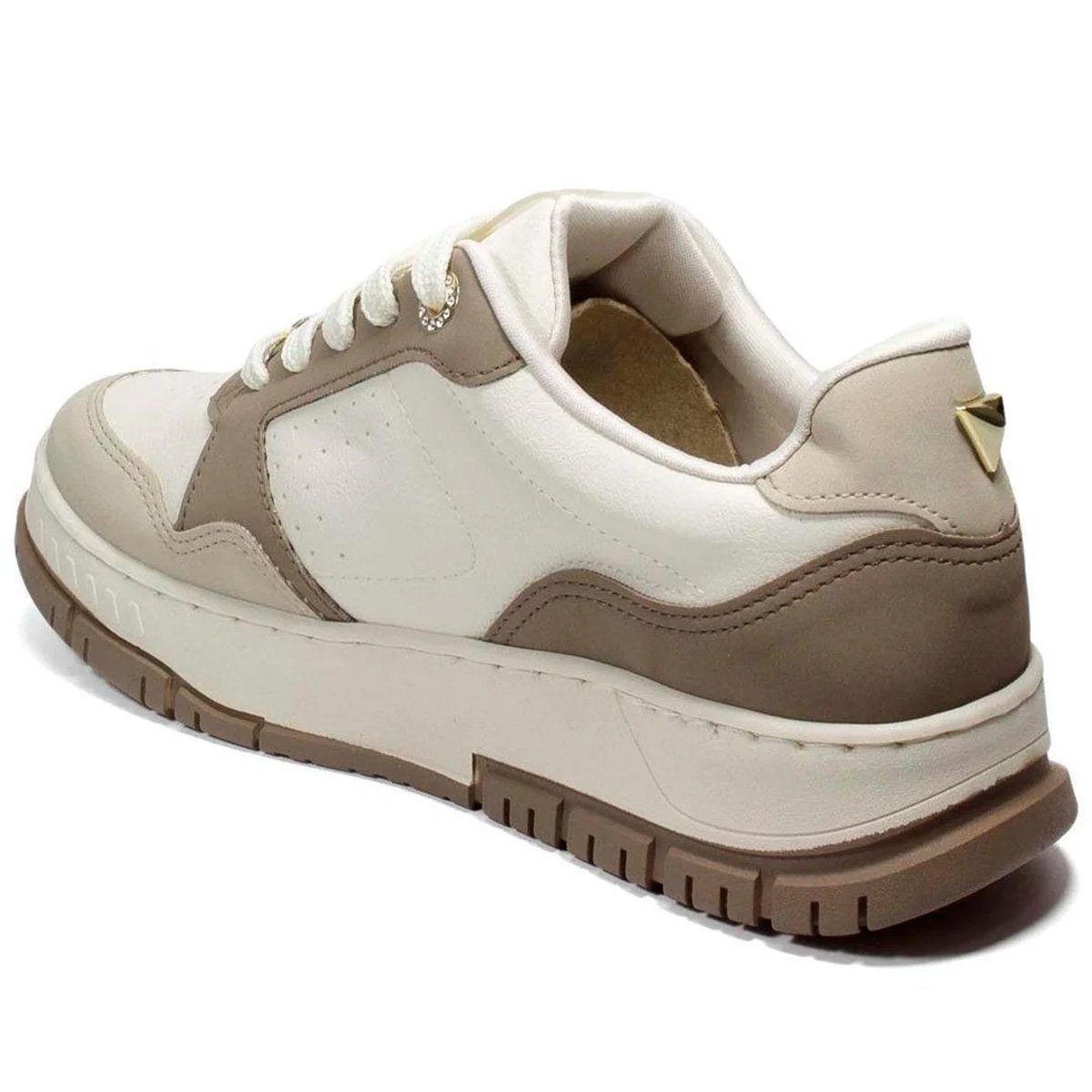 Tenis Via Marte 219-002 Marfim Feminino Bege 4