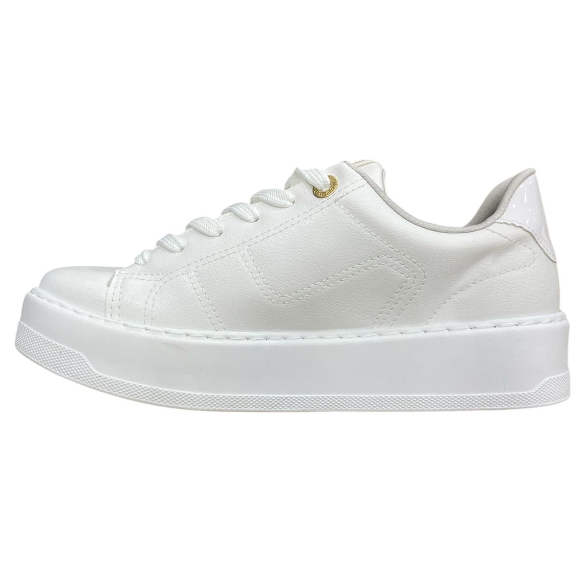 Tenis Via Marte 126-014 Feminino Branco  Branco 2