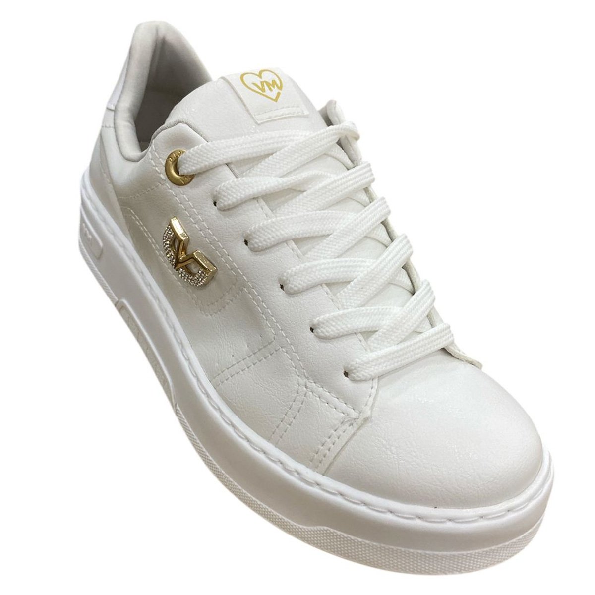 Tenis Via Marte 126-014 Feminino Branco  Branco 3