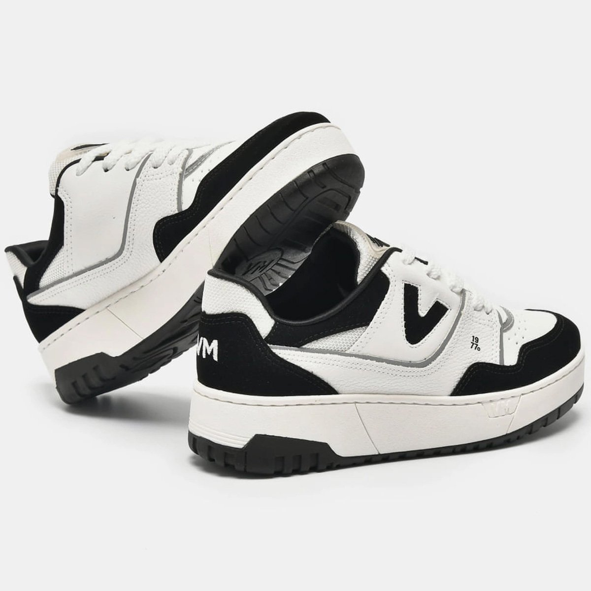 Tenis Via Marte 042-022 Feminino Preto Branco/Preto 3