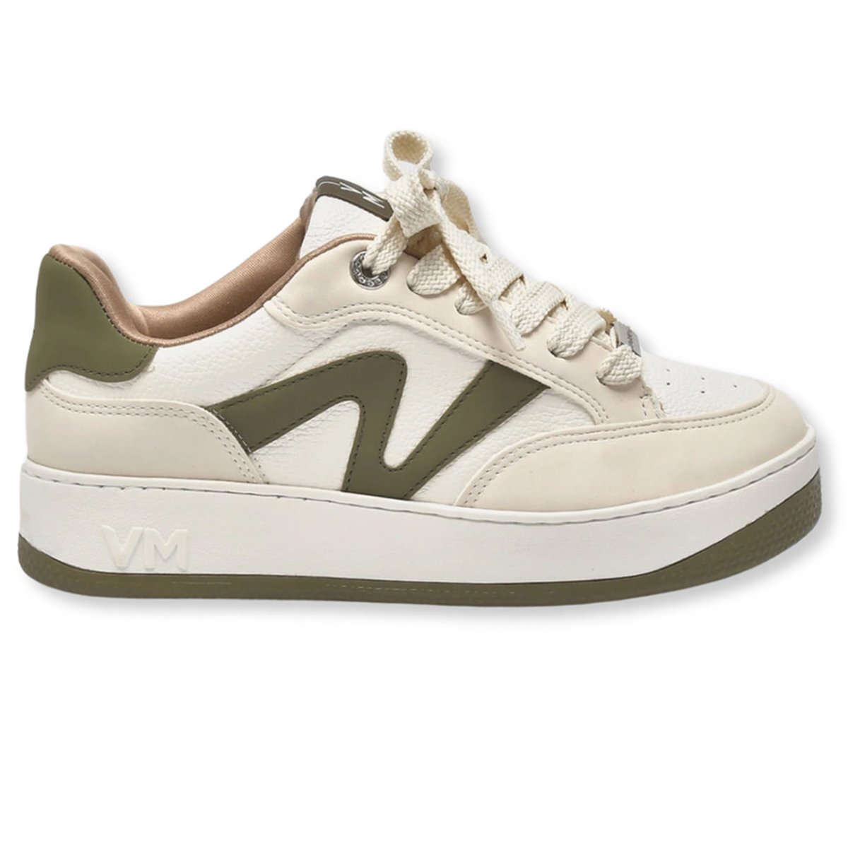 Tenis Via Marte 209-001 Feminino Marfim 