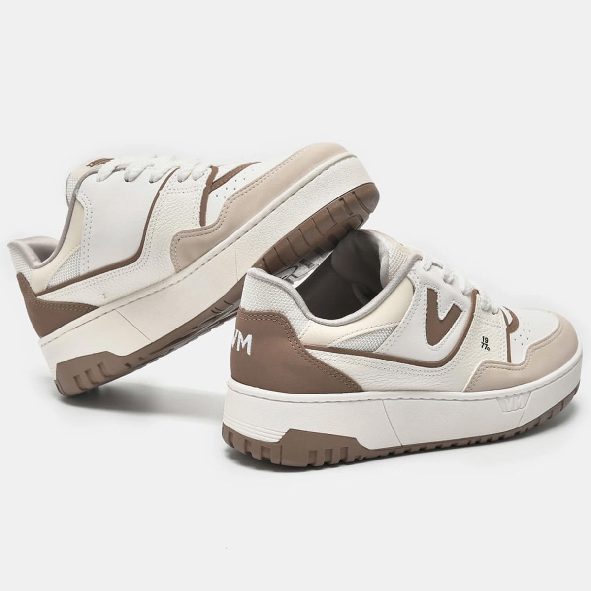 Tenis Via Marte 042-023 Feminino Bege  Bege/Marrom 3