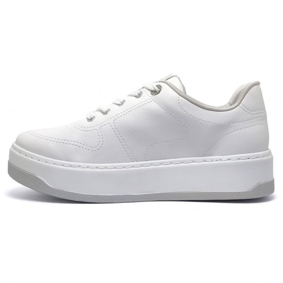 Tenis Via Marte 126-012 Feminino Branco  Branco 2