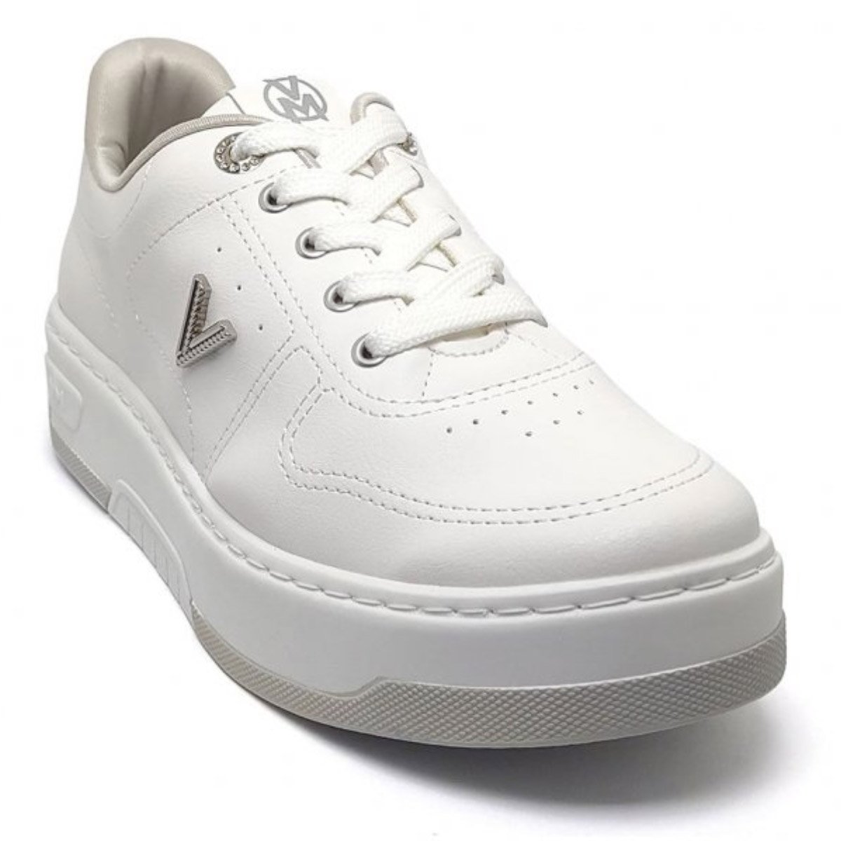 Tenis Via Marte 126-012 Feminino Branco  Branco 3