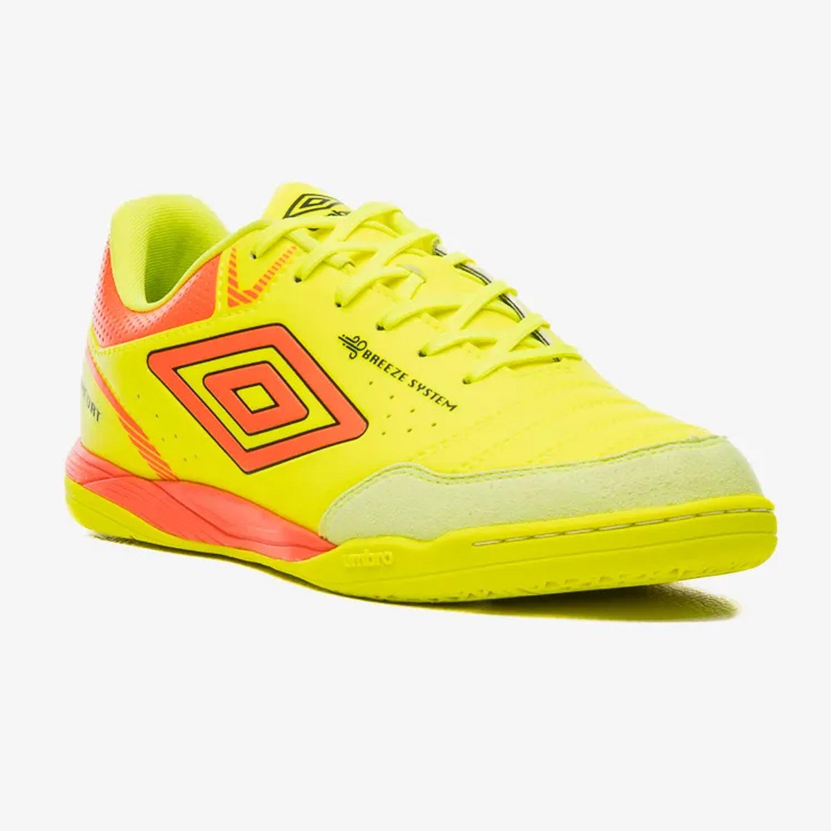 Tenis Futsal Umbro X-Comfort Unissex Limao Amarelo/Laranja 3