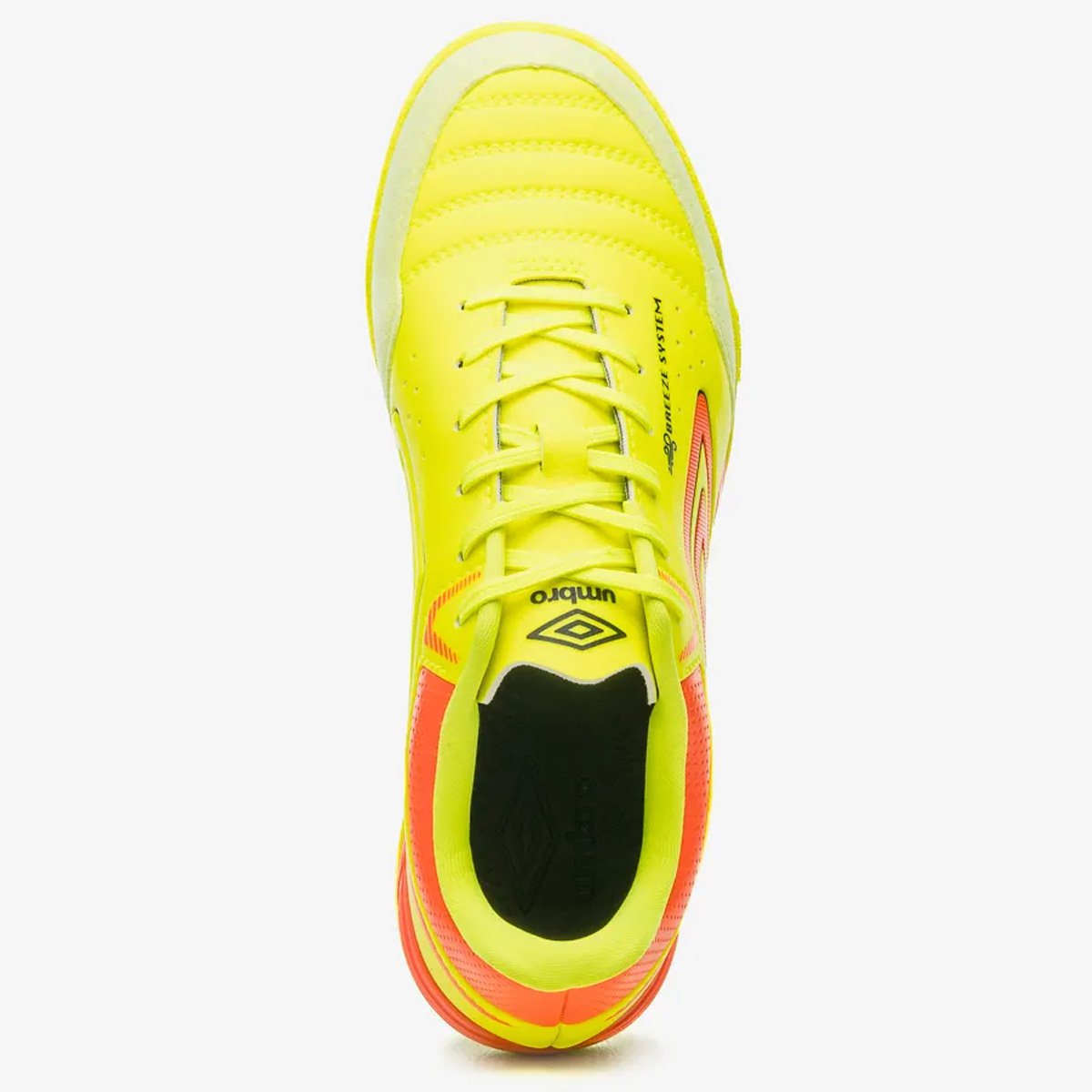 Tenis Futsal Umbro X-Comfort Unissex Limao Amarelo/Laranja 4