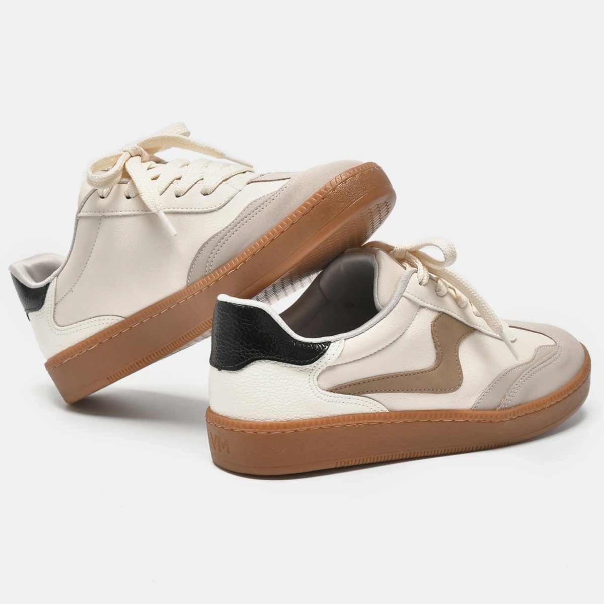 Tenis Via Marte 213-006 Feminino Marfim Branco/Nude 3