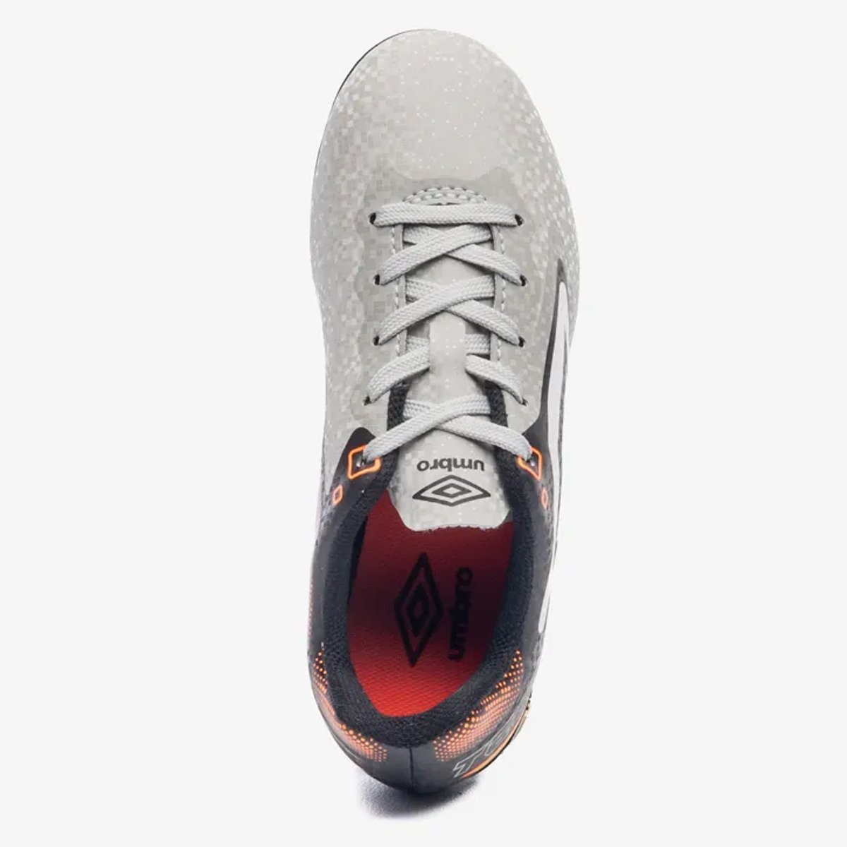 Chuteira Campo Umbro Techno II Jr Infantil Cinza Cinza 4