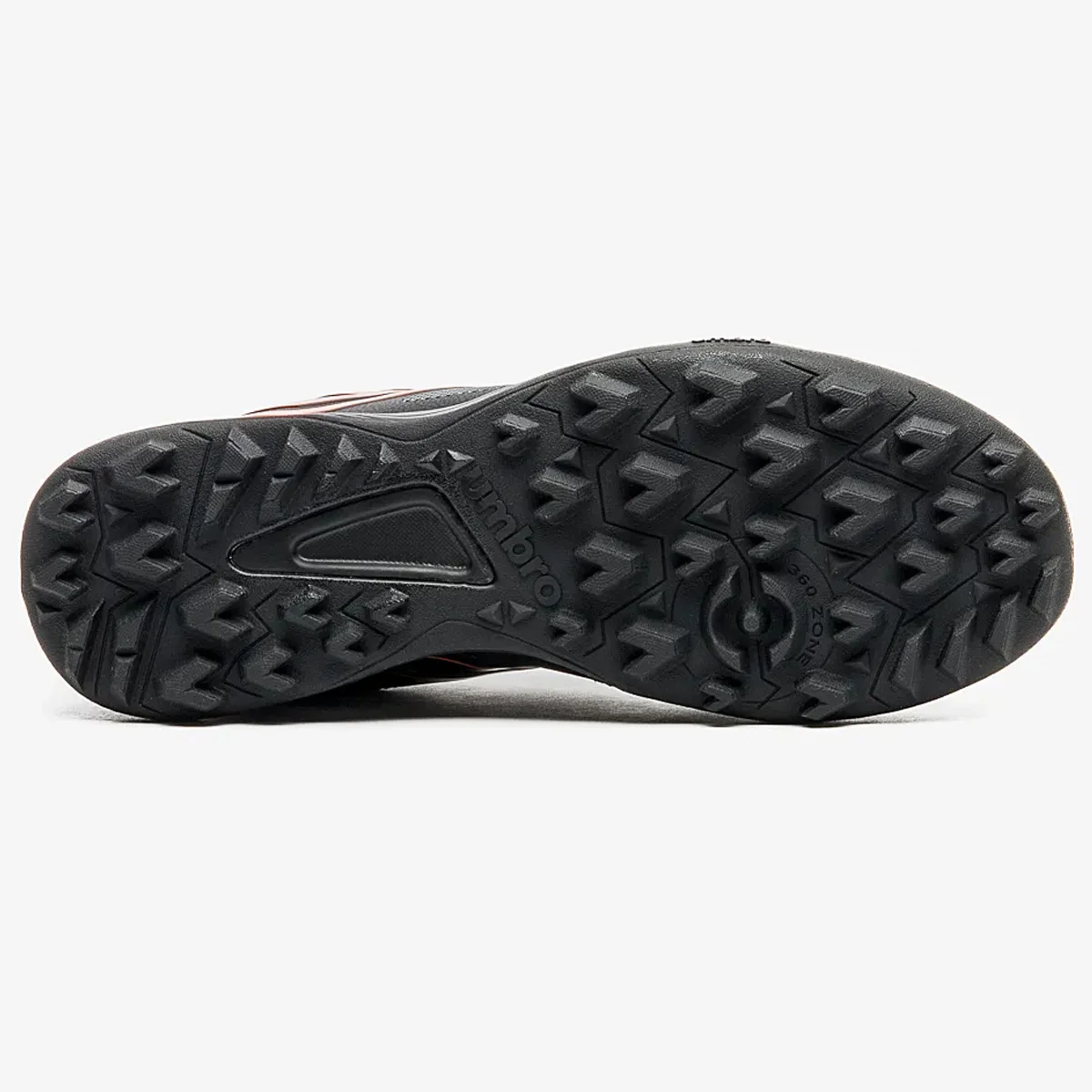Chuteira Society Umbro Pro 5 Bump Club Preto Laranja  Preto/Laranja 5