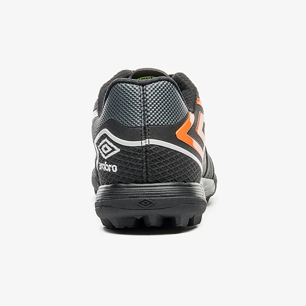 Chuteira Society Umbro Pro 5 Bump Club Preto Laranja  Preto/Laranja 6