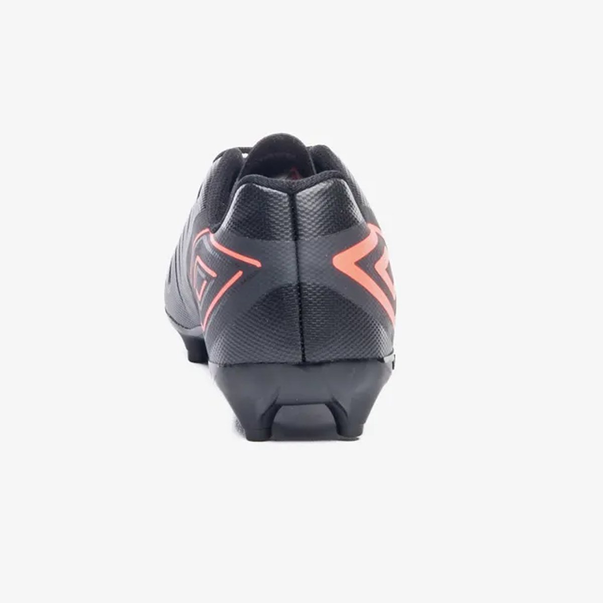 Chuteira Campo Umbro Fifty VI Jr Infantil Preto Coral  Preto/Laranja 6