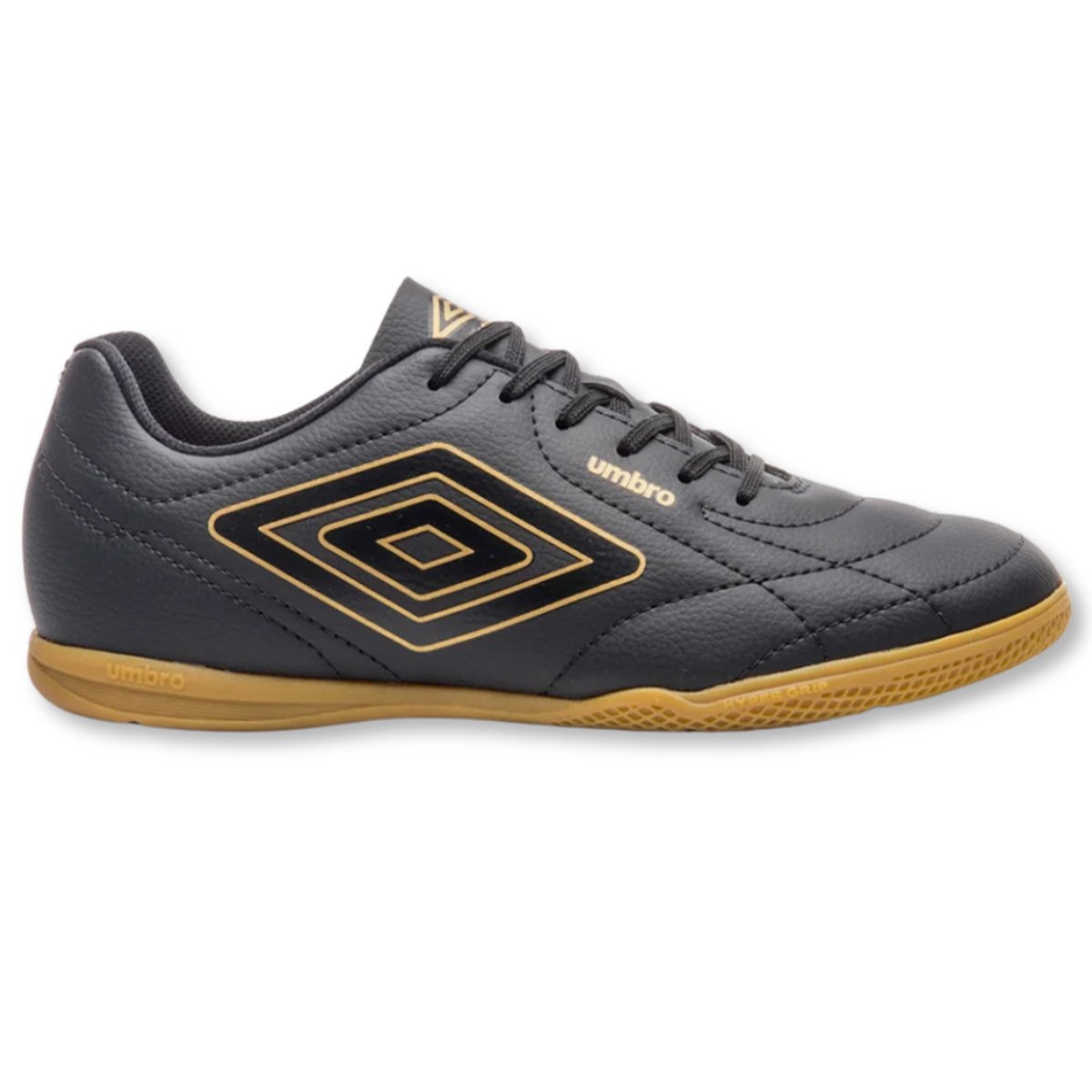 Chuteira Futsal Umbro Class Footballer Preto Dourado  Preto/Dourado 1