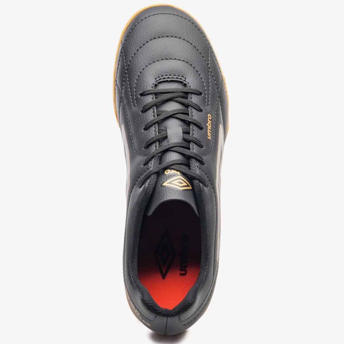 Chuteira Futsal Umbro Class Footballer Preto Dourado  Preto/Dourado 3