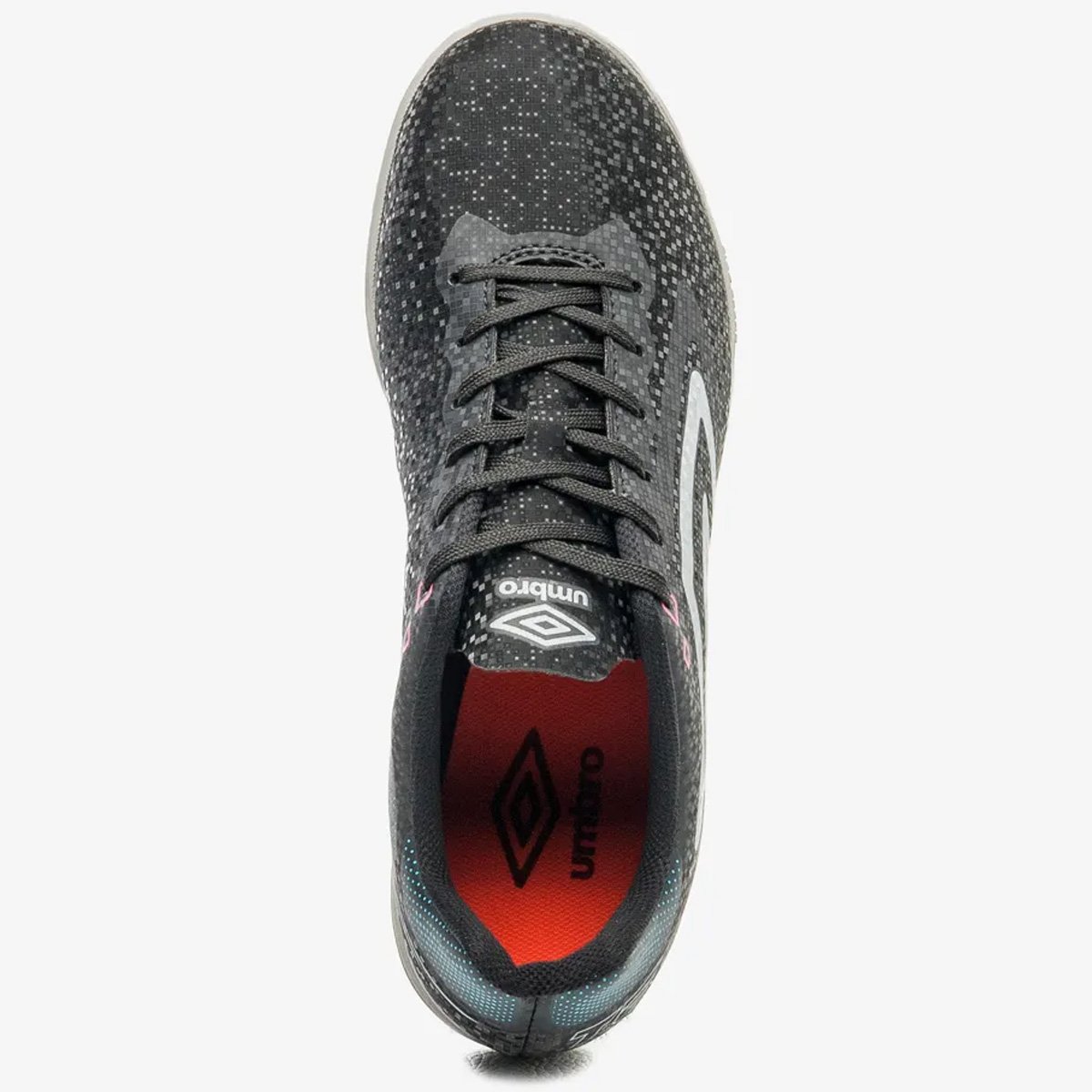 Chuteira Futsal Umbro Techno II Preto Preto/Cinza 4