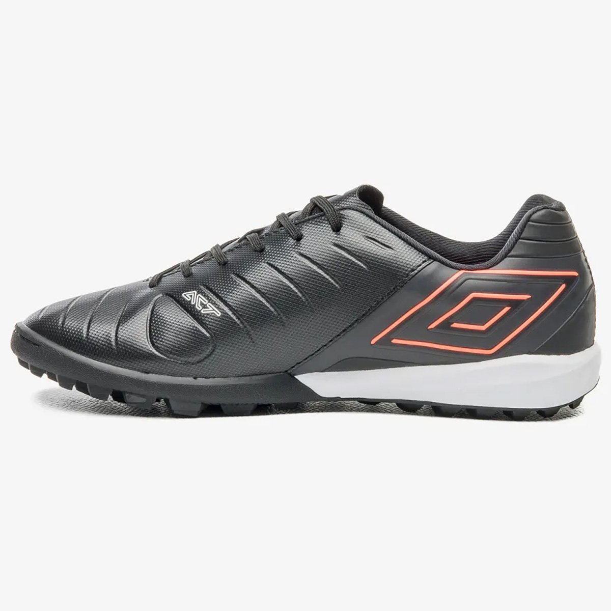 Chuteira Society Umbro Fifty VI Preto Preto/Laranja 2
