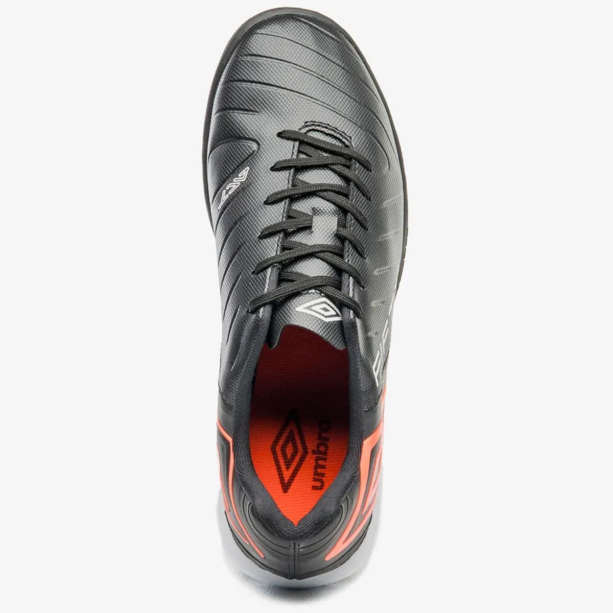 Chuteira Society Umbro Fifty VI Preto Preto/Laranja 4