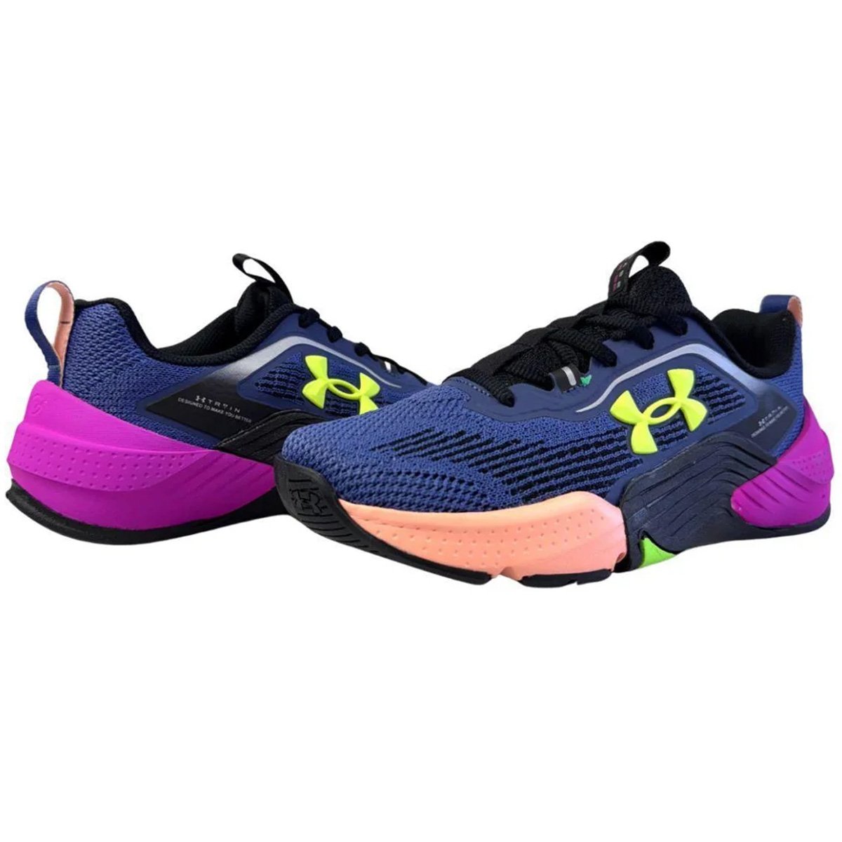 Tenis Under Armour Tribase Reps 2 SE Feminino Petroleo Azul/Multicores 4