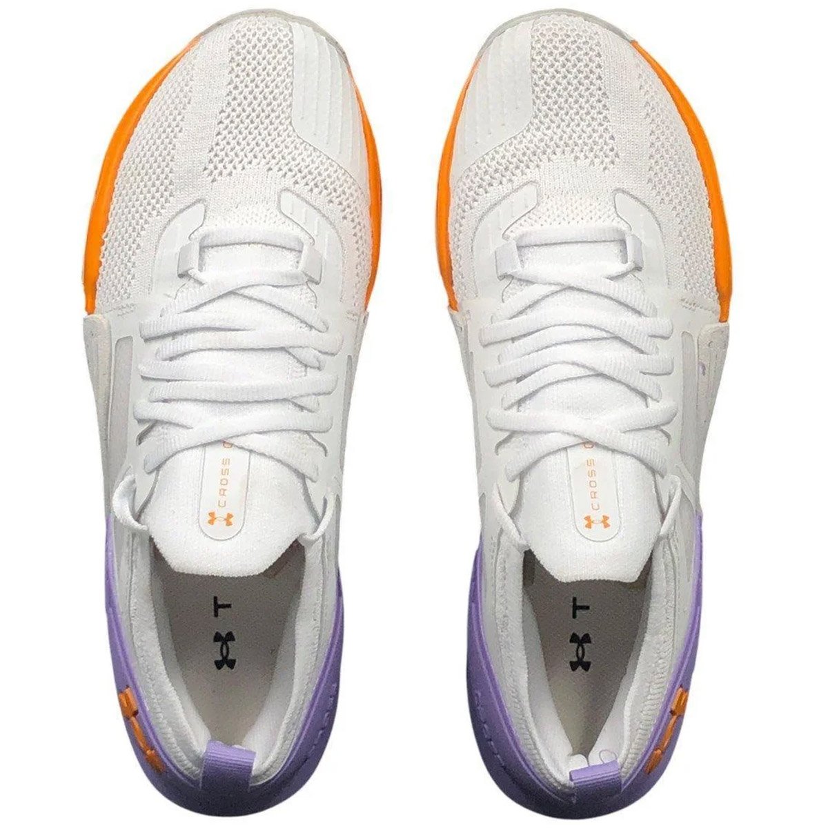 Tenis Under Armour Tribase Cross 2 Feminino Branco Branco/Lilás/Laranja 4