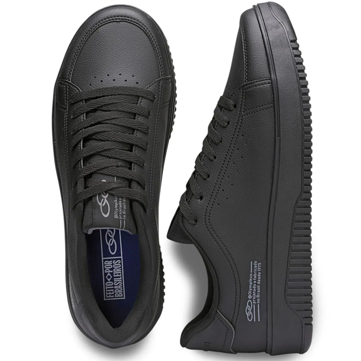 Tenis Olympikus Eros 165 Masculino Preto Preto 3
